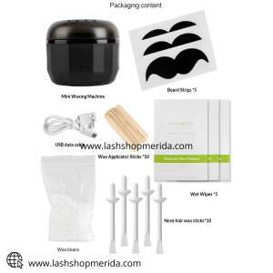 Mini Calentador de Cera USB + Kit Depilación